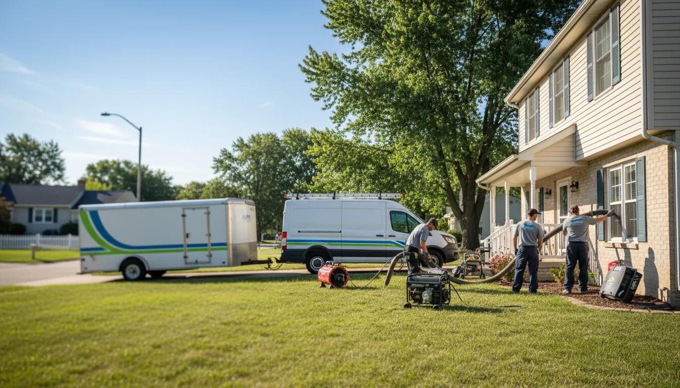 Flooded Basement Restoration And Cleanup With Repair in Lake Orion, MI near me